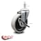 Service Caster 4 Inch Thermoplastic Rubber Wheel 5/16 Inch Threaded Stem Caster with Brake SCC SCC-TS05S410-TPRS-SLB-5161815 - alternate 5